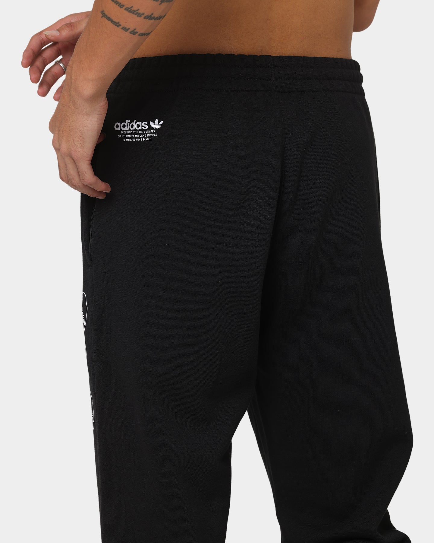 Adidas Graphics United Sweatpants for Men - Black Athletic Joggers for Running, Gym & Casual Wear