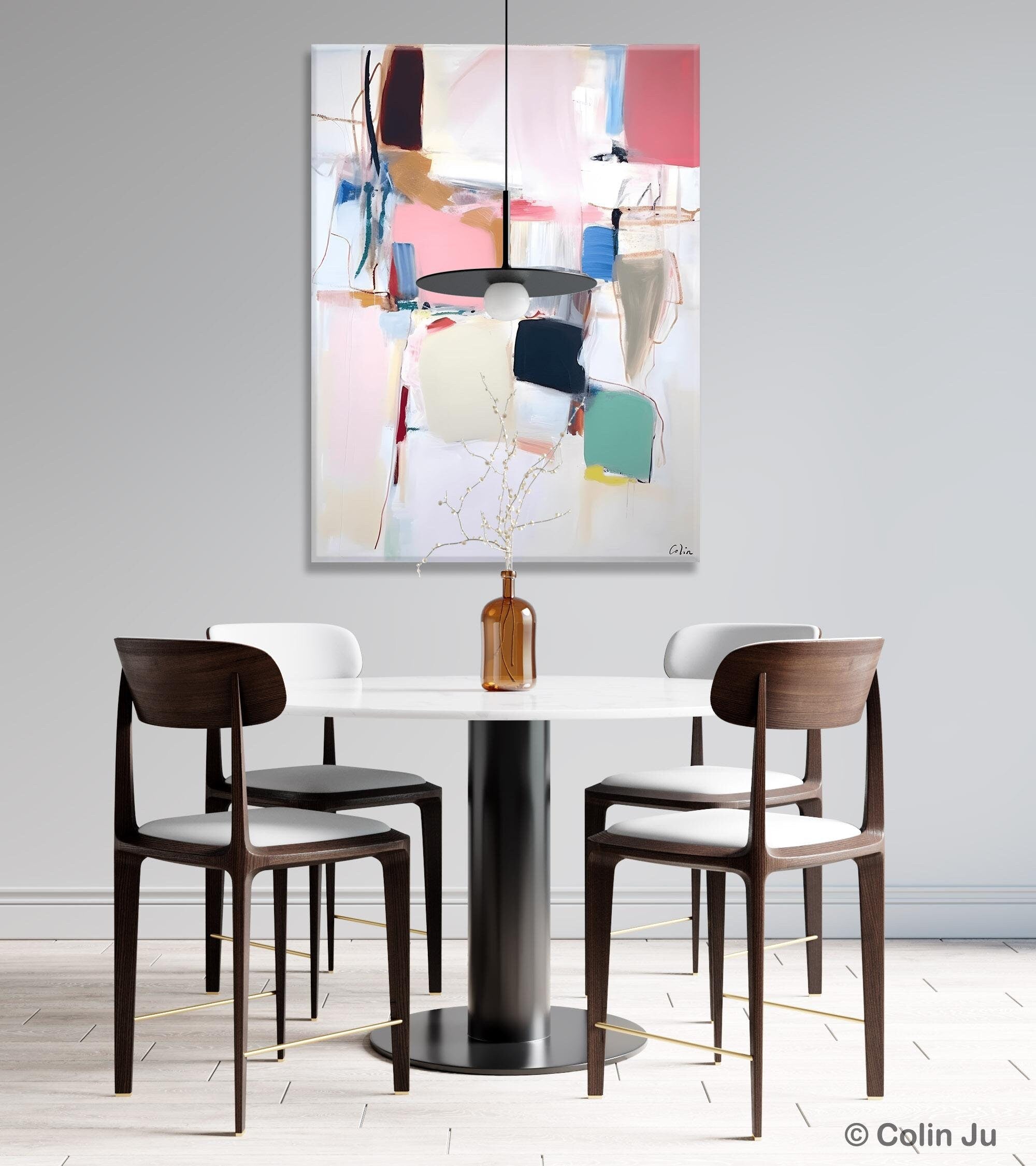 Original Abstract Acrylic Painting on Canvas - Extra Large Contemporary Wall Art for Bedroom Decor | Modern Home & Office Artwork