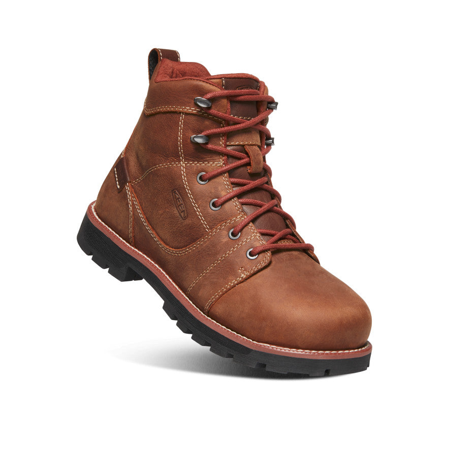Women's Seattle 6 Waterproof Winter Boots with Aluminum Toe - Gingerbread/Black | Slip-Resistant, Insulated for Hiking, Snow & Cold Weather Outdoor Activities