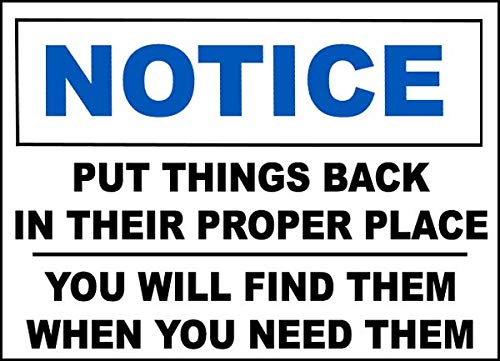 Safety & Warning Vinyl Stickers Bundle - 3 Pack Warehouse Signs (3.5