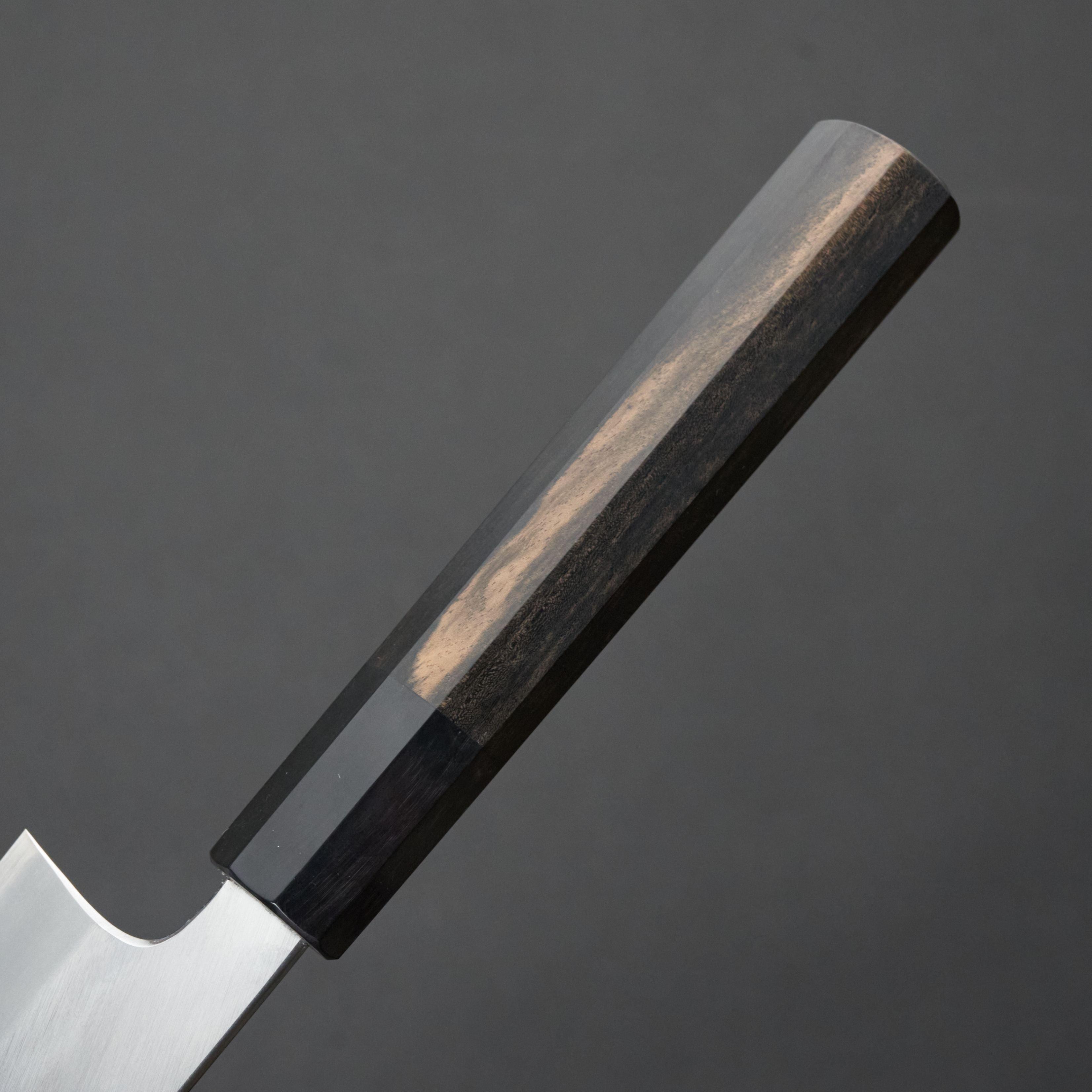 Hitohira Tanaka Kyuzo Blue #1 Migaki Gyuto 240mm Japanese Chef Knife with Taihei Ebony Handle - Perfect for Sushi, Meat Slicing & Professional Kitchen Use