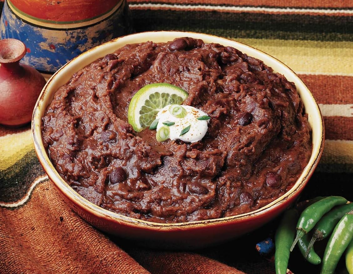 Organic Amy's Refried Black Beans - Gluten Free, Vegetarian, Non-GMO, 15.4 oz Canned Beans (Pack of 12) - Perfect for Tacos, Burritos & Healthy Mexican Meals