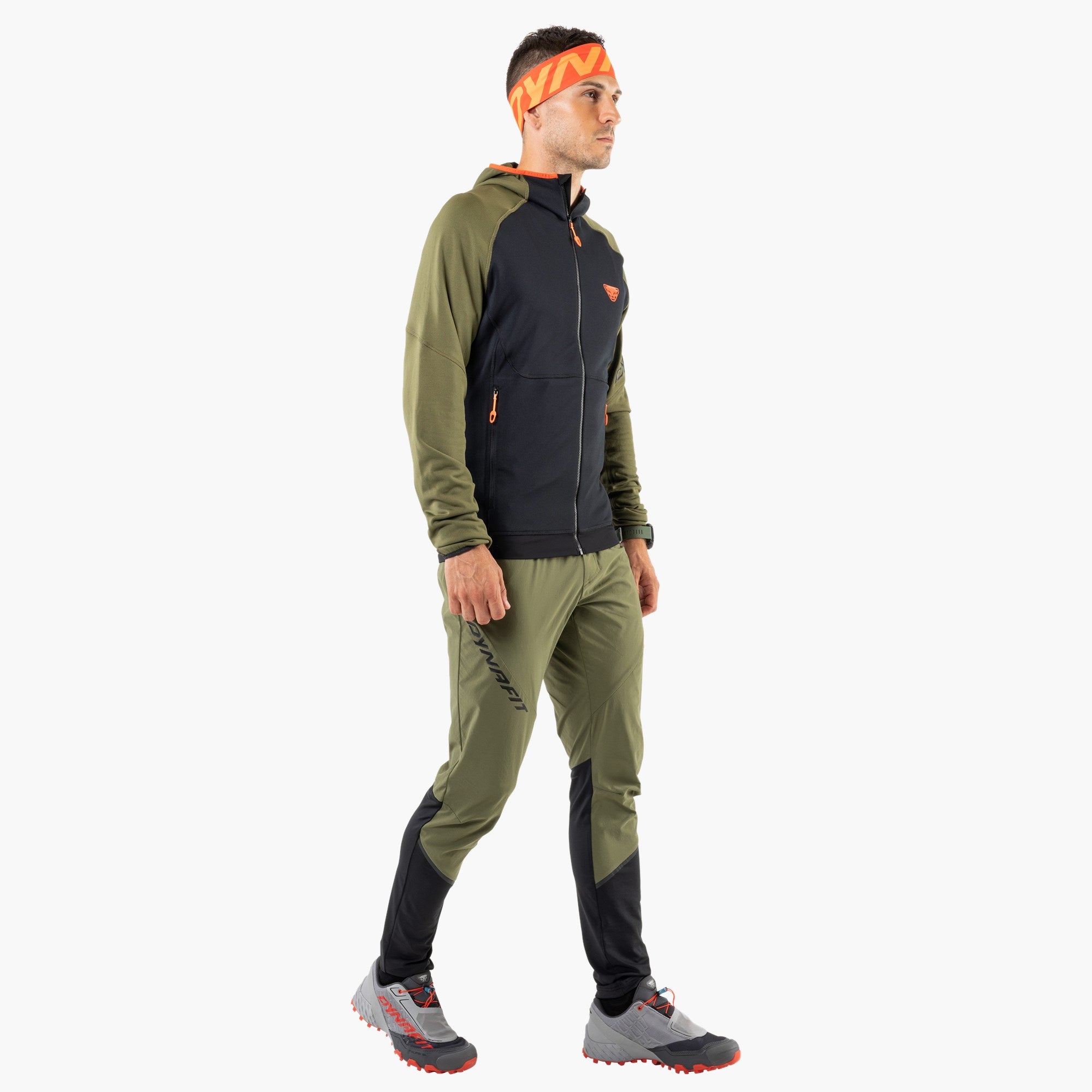 Dynafit Unisex Performance Dry Slim Headband - Moisture Wicking, Lightweight & Breathable for Running, Hiking & Workouts - Shocking Orange