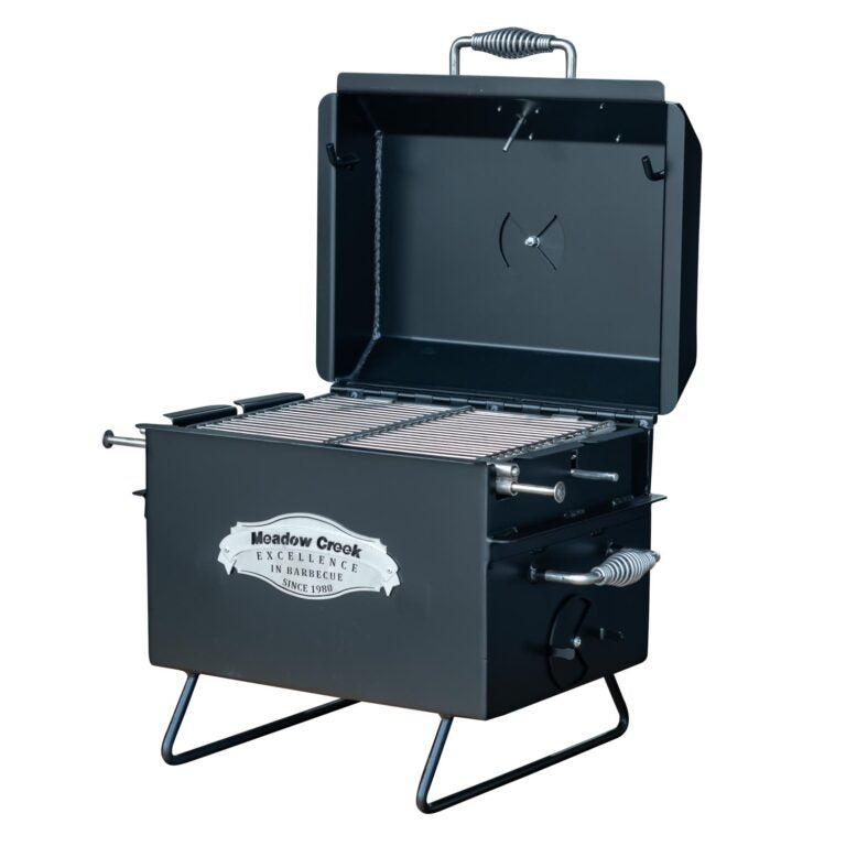 Meadow Creek BBQ18 Chicken Cooker - Heavy Duty Stainless Steel Smoker Grill for Outdoor Cooking, Backyard BBQ, and Camping | Perfect for Roasting Whole Chickens, Turkey, and More