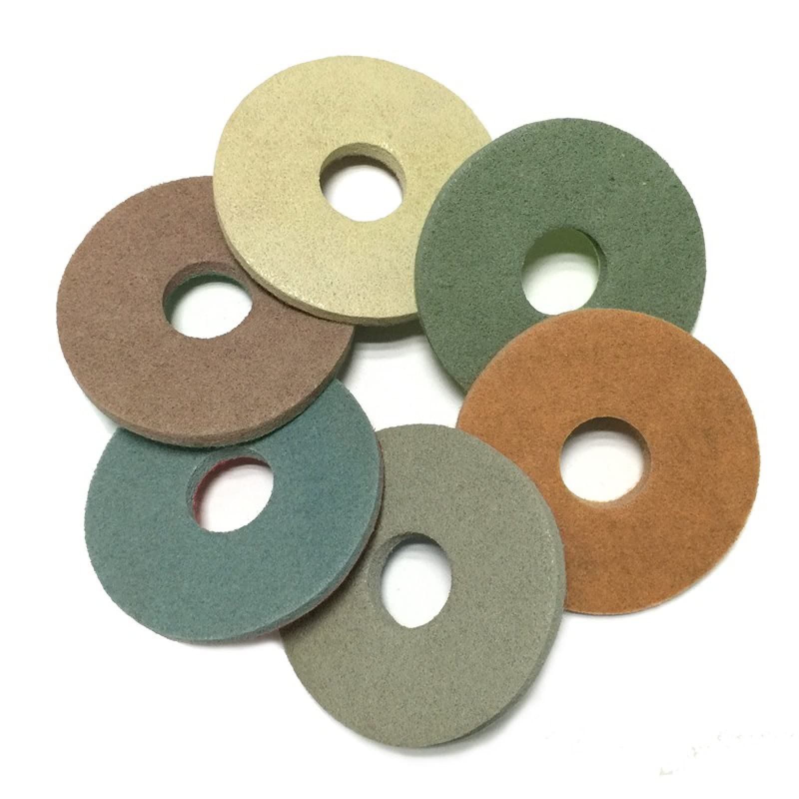 7-Piece 6-Inch Sponge Polishing Pads for Granite & Marble - 150mm Floor Polishing, Burnishing & Buffing Pads - Ideal for Stone Countertop, Tile & Concrete Surface Restoration (2000 Grit)