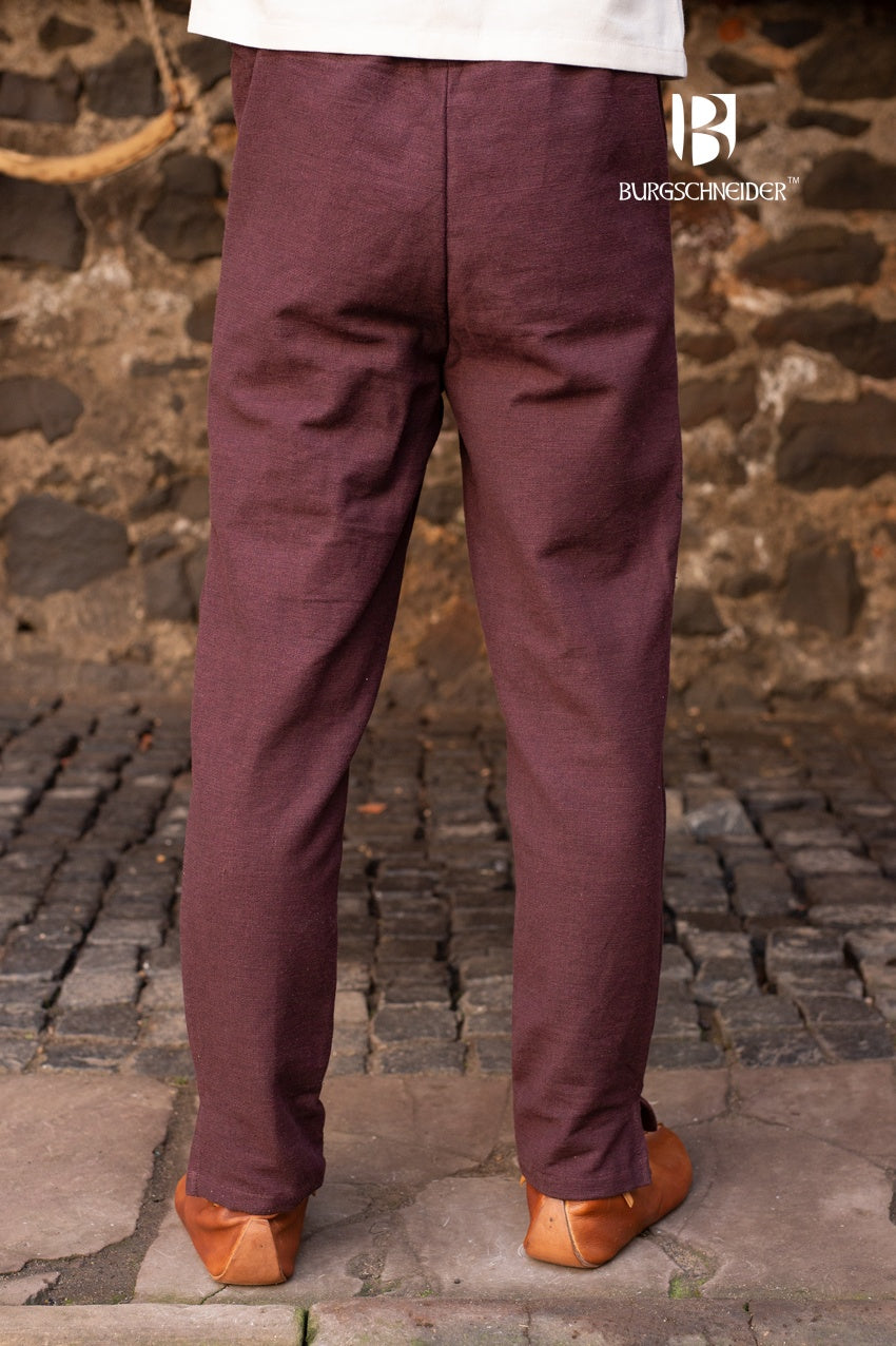 Viking Age Skjoldehamn Pants - Authentic Gunnar Brown Wool Trousers for Reenactment & LARP | Perfect for Historical Costumes & Medieval Events