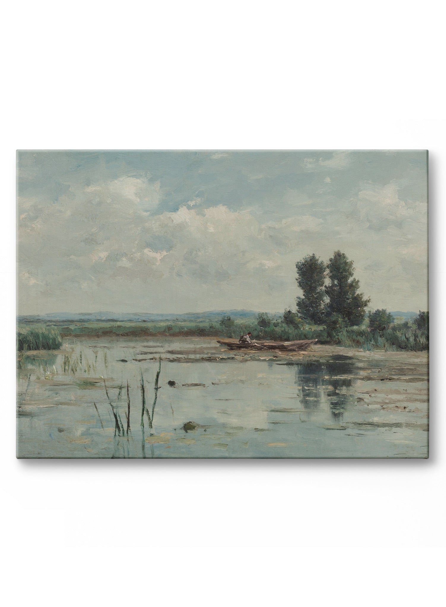 Lake Near Loosdrecht Canvas Wall Art - Stunning Landscape Painting for Home & Office Decor - Perfect for Living Room, Bedroom or Office Wall Decor