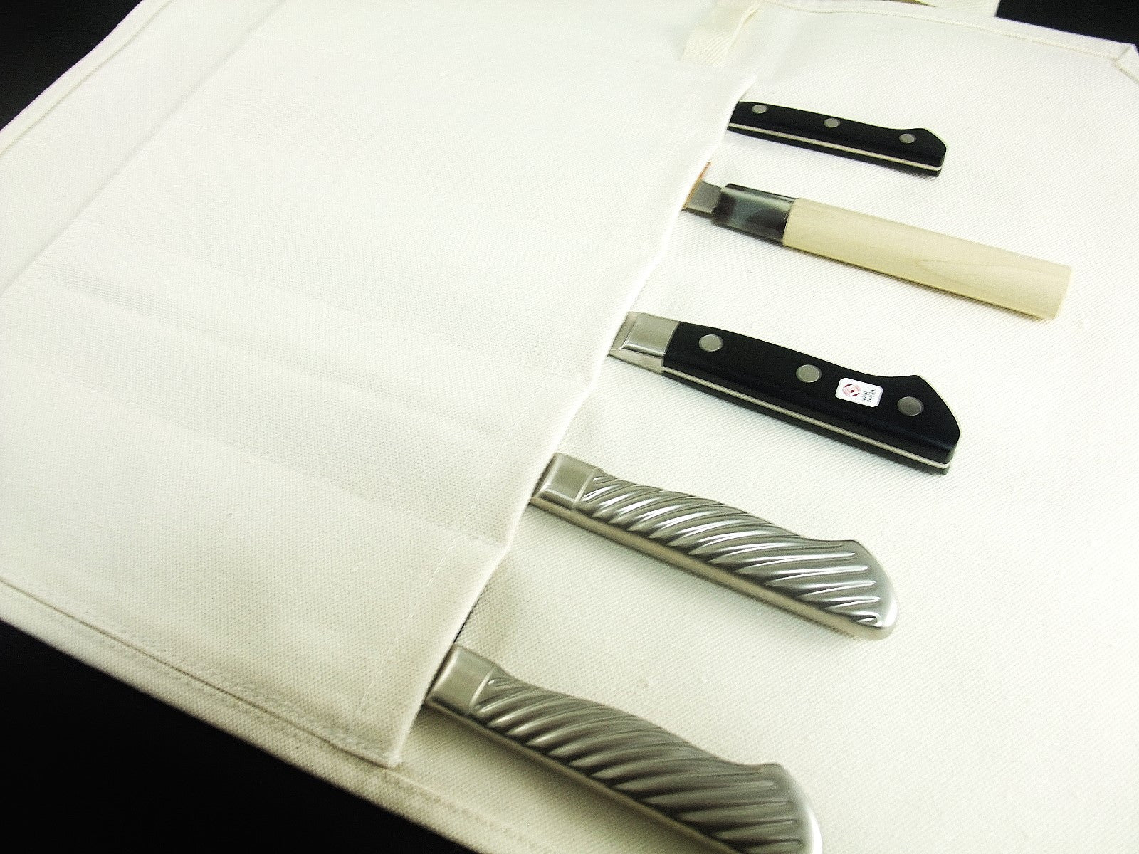 Tojiro F-359 Canvas Knife Pocket - High-Quality Japanese Steel Blade, Compact & Portable for Everyday Carry (EDC), Outdoor, Camping, and Kitchen Use
