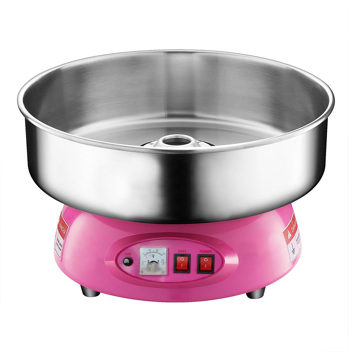 Pink Commercial Cotton Candy Machine - Compact & Portable Candy Floss Maker for Parties, Events, Carnivals & Home Use | Perfect for Birthday Celebrations, Wedding Receptions & Street Fairs