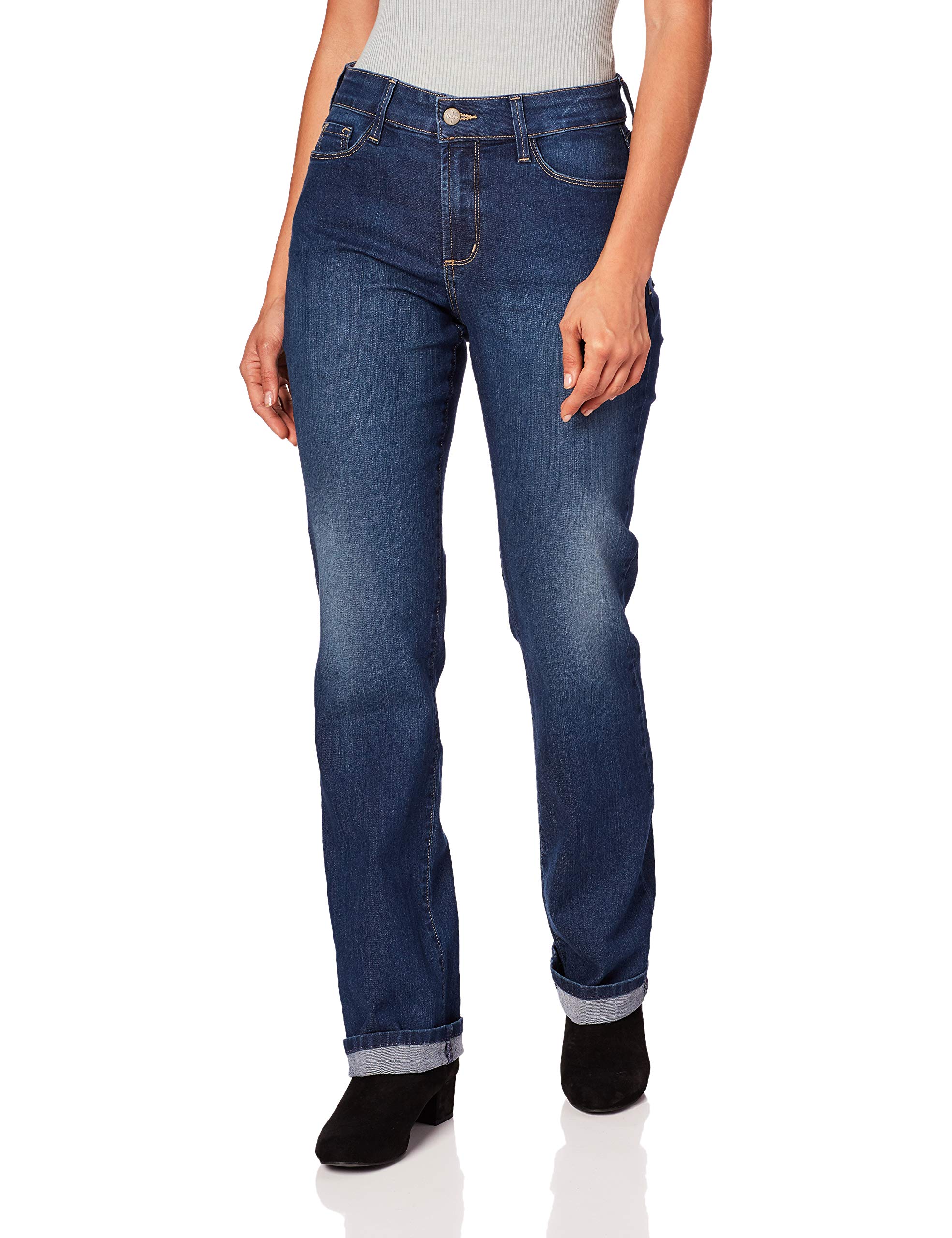 NYDJ Women's Marilyn Straight Leg Denim Jeans - Comfortable Stretch Denim Pants for Work, Casual & Everyday Wear