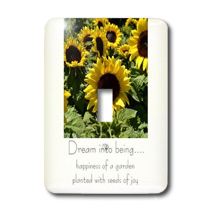 3dRose LLC lsp_23705_1 Sunflower Seeds of Joy Single Toggle Switch - Decorative Light Switch Cover for Kitchen, Bedroom, and Office Decor