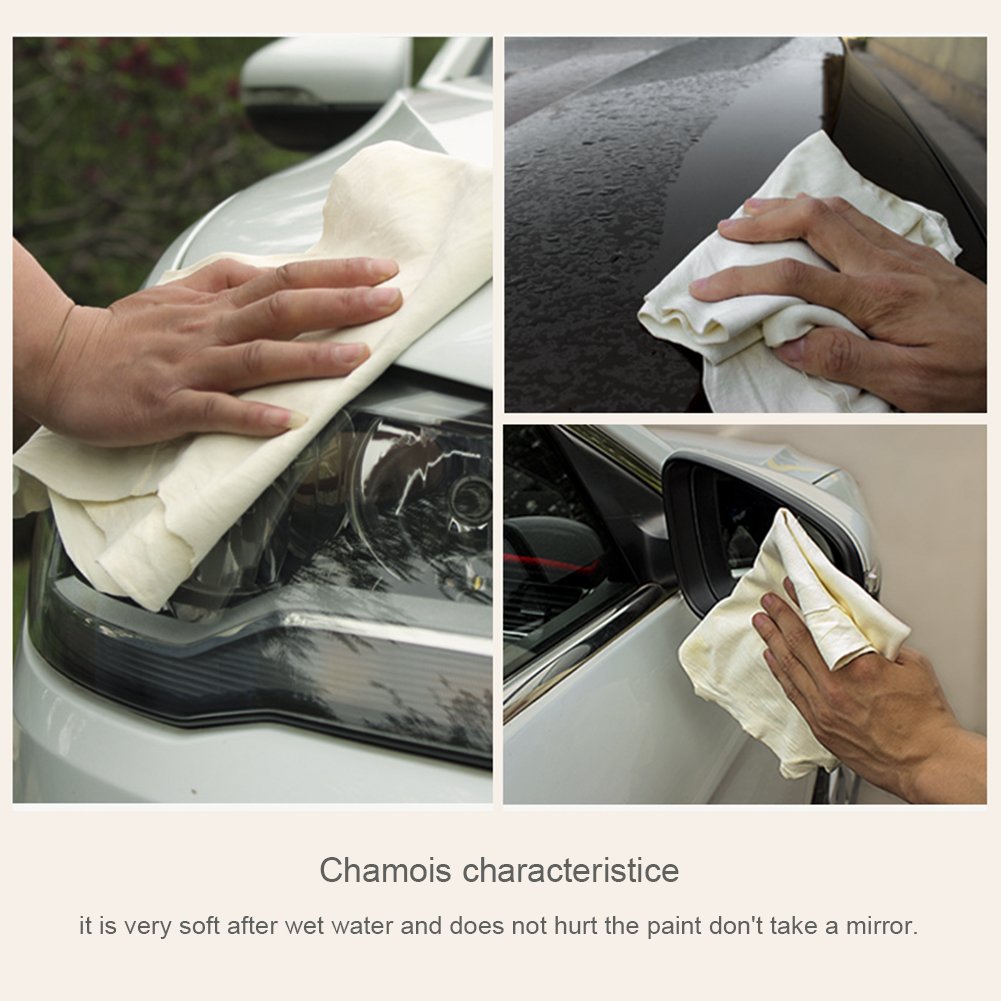 2 Pack Super Absorbent Chamois Car Drying Towels - 24