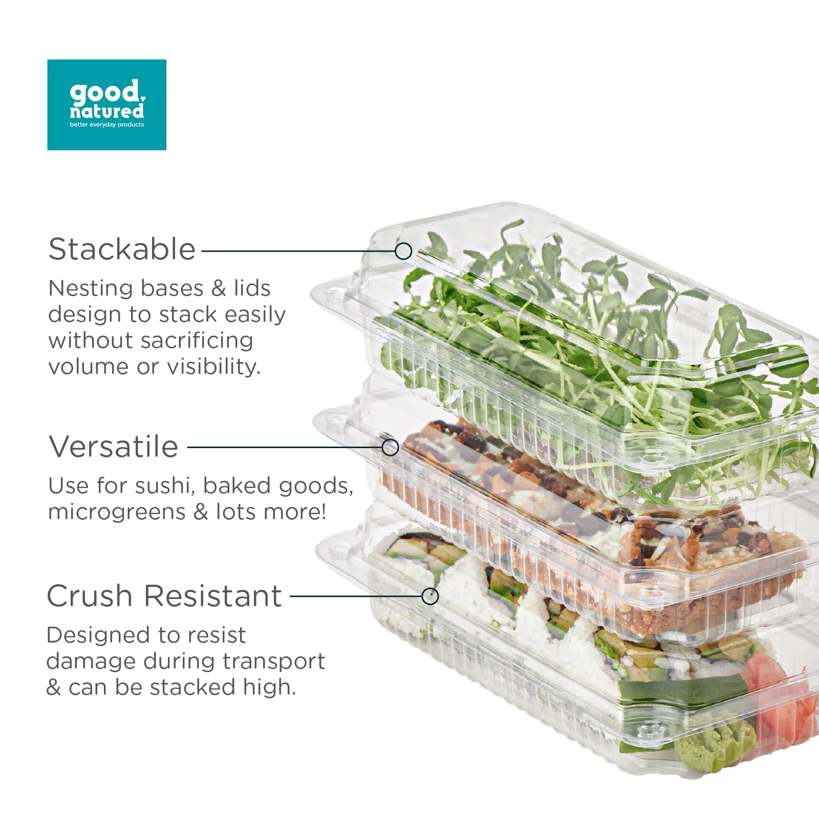 Eco-Friendly 300-Pack 16 oz Clear Disposable Deli Containers with Lids - BPA-Free Plastic Food Storage Containers for Meal Prep, Restaurant Takeout & Leftovers - Ideal for Home, Office & Commercial Kitchen Use
