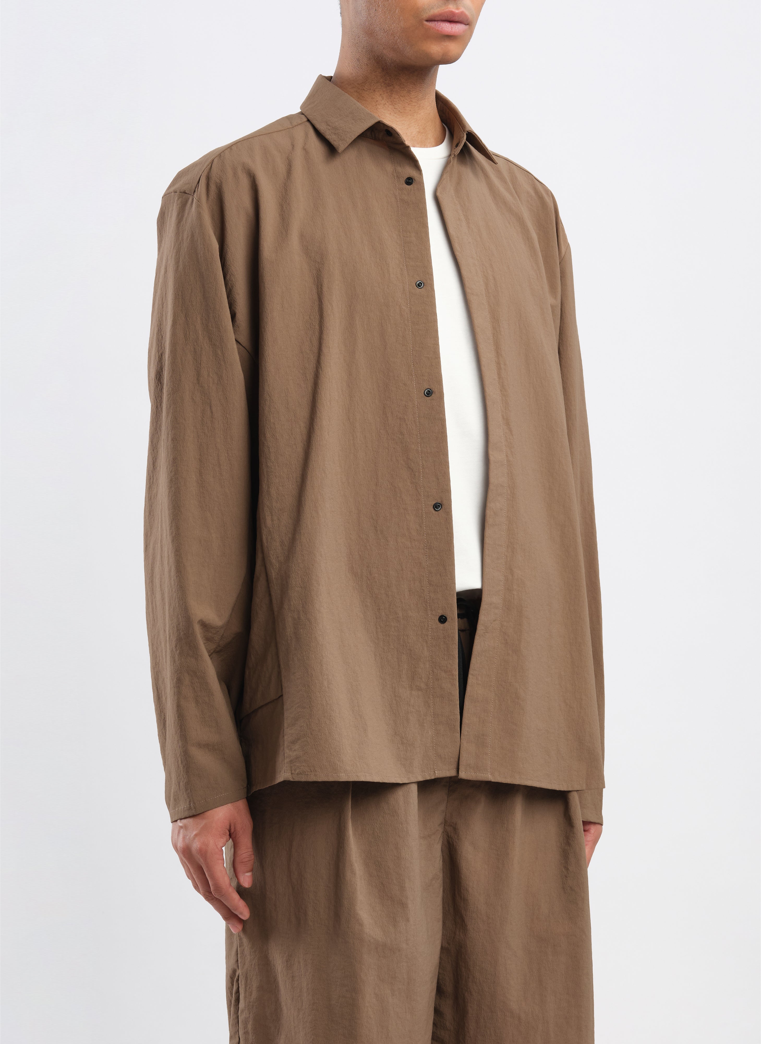 Premium Polyester Rayon Blend Business Casual Shirt Jacket for Men & Women - Office Wear, Travel & Outdoor Layering