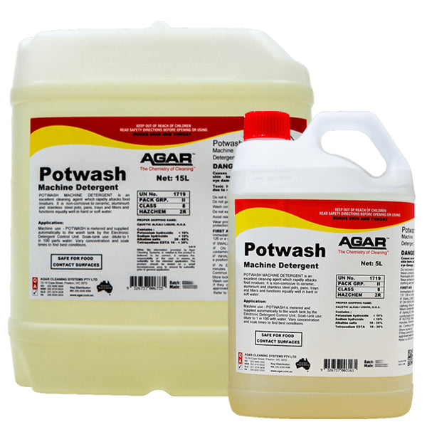 Eco-Friendly Agar Potwash Machine Dishwashing Detergent - Powerful Stain Remover for Commercial Kitchens & Restaurants | Ideal for Pots, Pans & Heavy-Duty Utensils