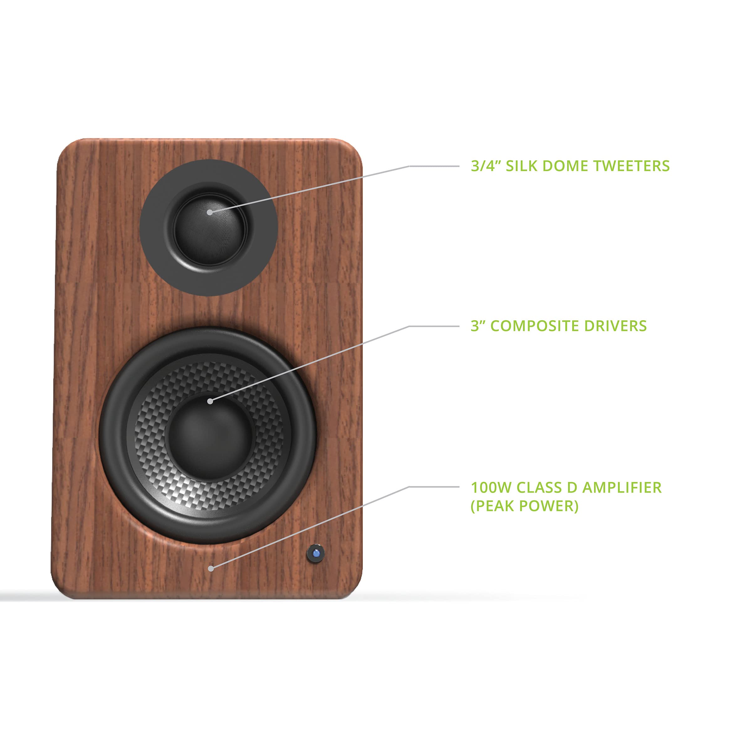 Kanto YU2 Powered Desktop Speakers - 3