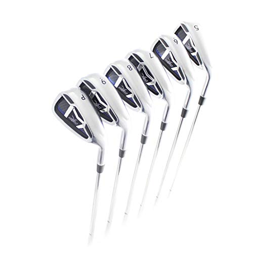Women's Graphite Shaft Magnum XLT Golf Iron Set - Left/Right Hand, Ladies Flex with Hybrid Utility Long Iron (6,7,8,9,PW) - Petite/Regular/Tall Sizes - Perfect for Beginners & Recreational Golfers - Ideal for Driving Range Practice & Course Play