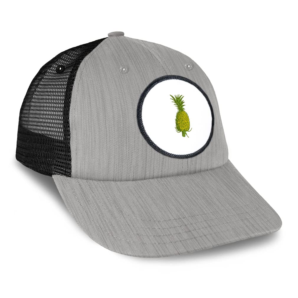 Speedy Pros Patch Hat - Adjustable Trucker Baseball Cap with Pineapple Fruit & Vegetable Design - Perfect for Food & Beverage Industry Workers, Outdoor Activities and Casual Wear