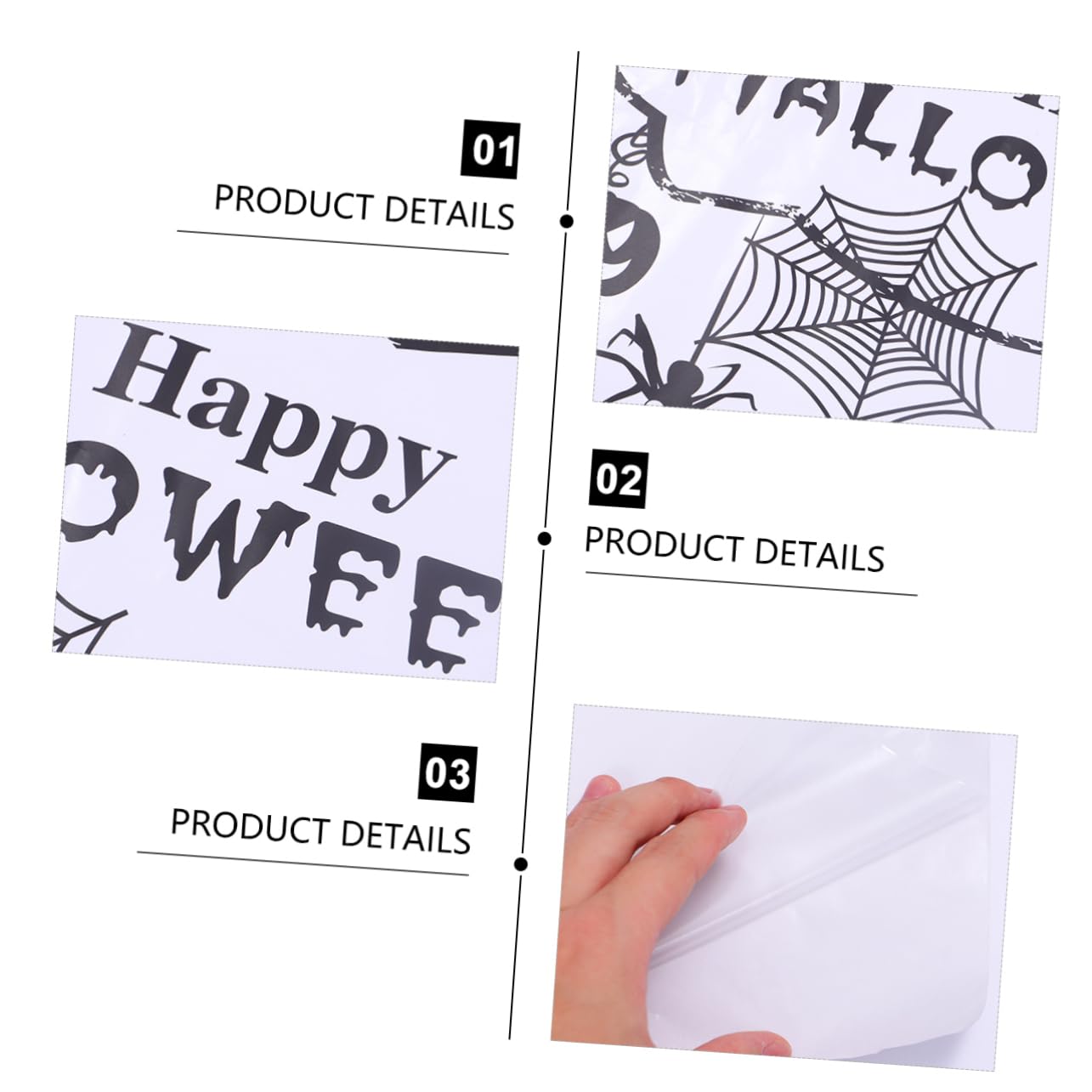 VICASKY Funny Halloween Sticker Set - 71x58cm Bat Wall Decal for Living Room & Bedroom Decor - Perfect for Halloween Party, Home Decoration & Spooky Room Makeover
