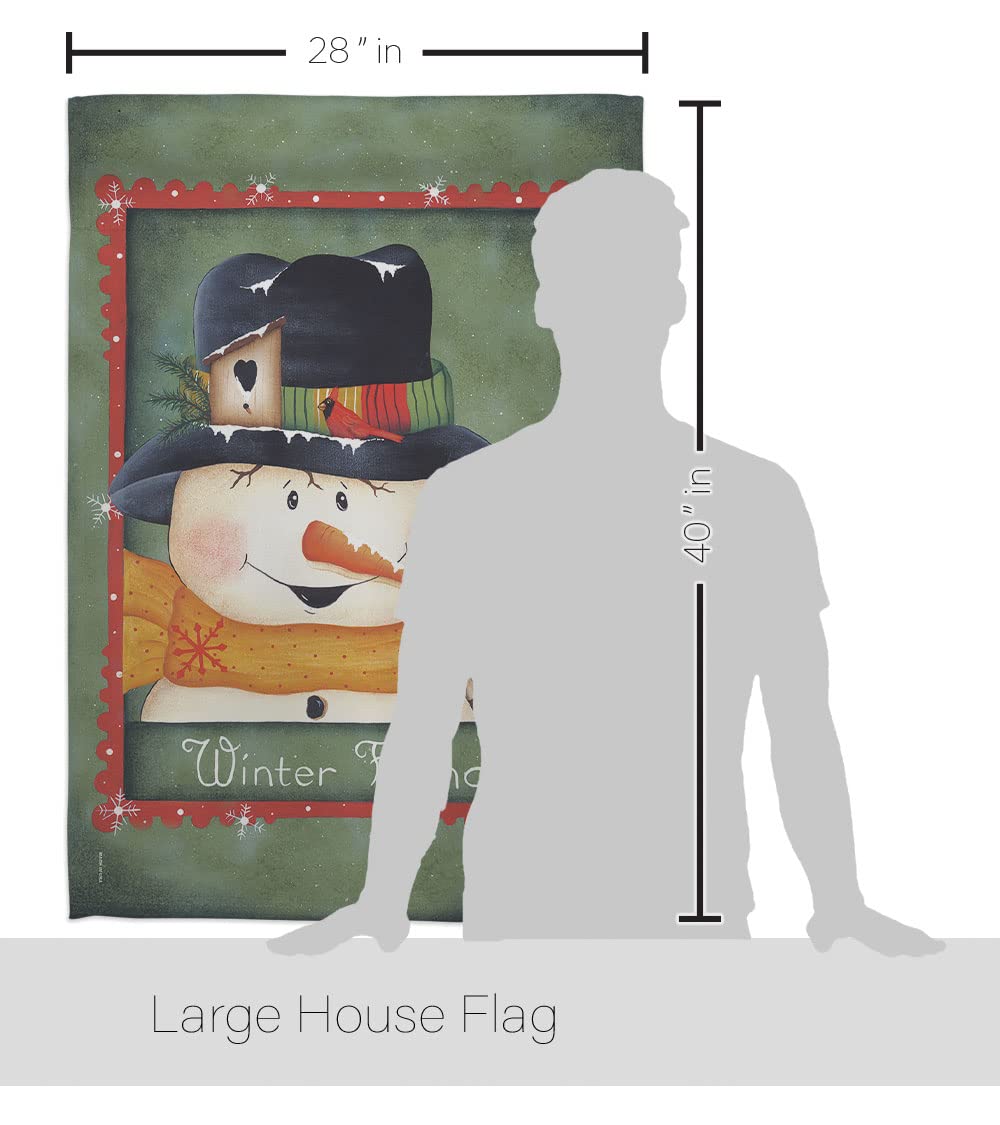 Friends Winter Wonderland House Flag Set 28x40