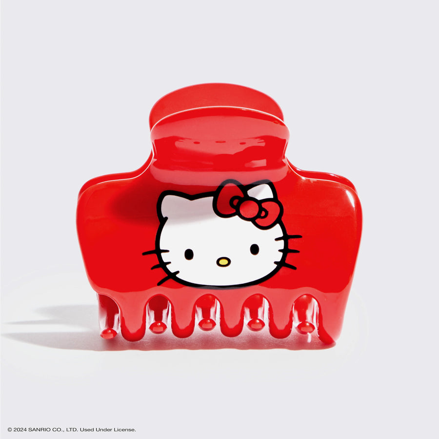 Hello Kitty Recycled Puffy Claw Hair Clip by KITSCH - Cute Hair Accessory for Women & Girls, Perfect for School, Work & Everyday Styling