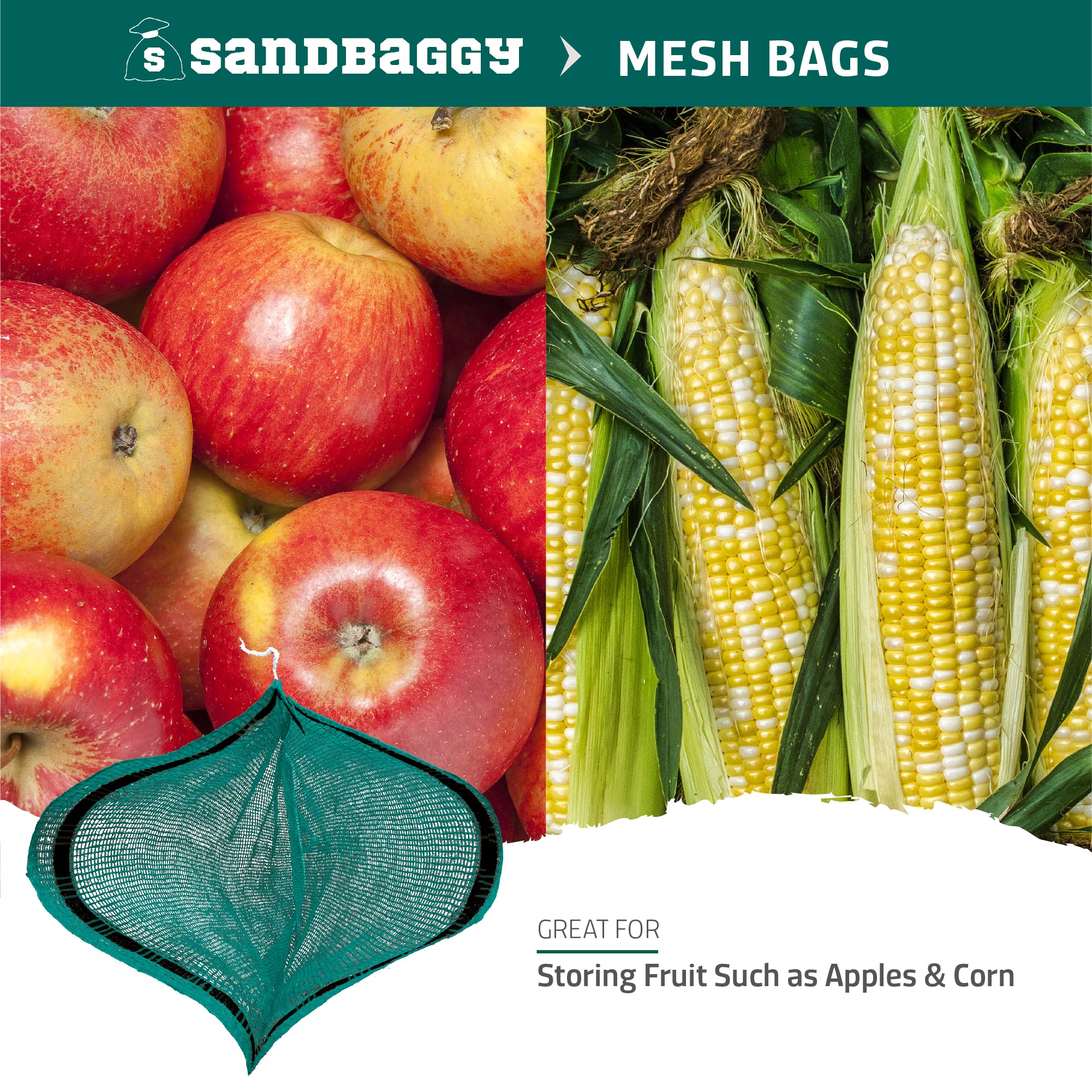 Sandbaggy Mesh Onion & Produce Storage Bags - XXL 24