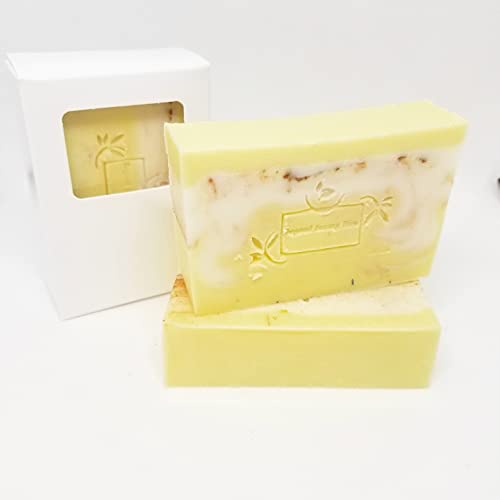 Organic Banana Coconut Soap Bar - Natural Moisturizing & Exfoliating for Dry Skin - Perfect for Shower, Bath & Gift Sets