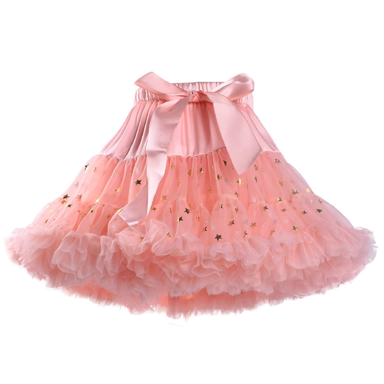 Baby Girl's Tiered Tulle Pleated Tutu Skirt - Princess Dance Pettiskirt for Ballet, Birthday Party & Photo Shoots
