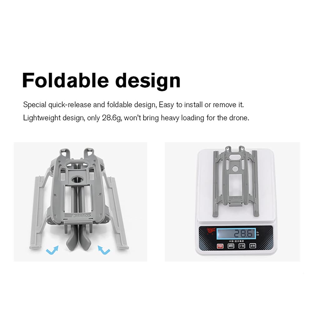 Quick-Release Foldable Landing Gear for DJI Mavic Air 2 & Air 2S - Enhanced Drone Leg Support for Stable Takeoff/Landing - Perfect for Outdoor, Travel & Aerial Photography