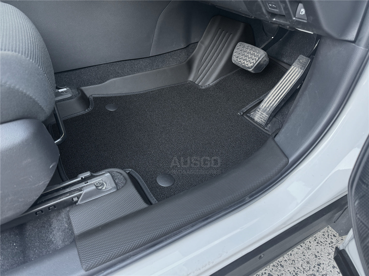 Premium Double Layer All-Weather Car Floor Mats for Toyota RAV4 (2019-2024) - Waterproof & Durable Protection - Perfect for Road Trips, Camping & Daily Commute