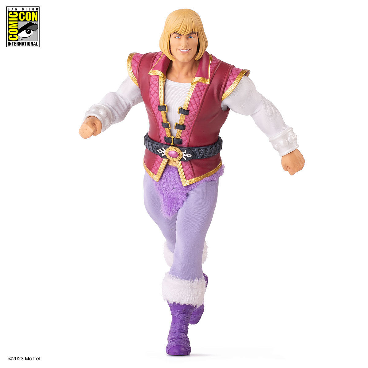 Masters of the Universe Prince Adam 1/6 Scale Action Figure SDCC Exclusive Collectible - Perfect for Display, Gifts, and Comic-Con Fans