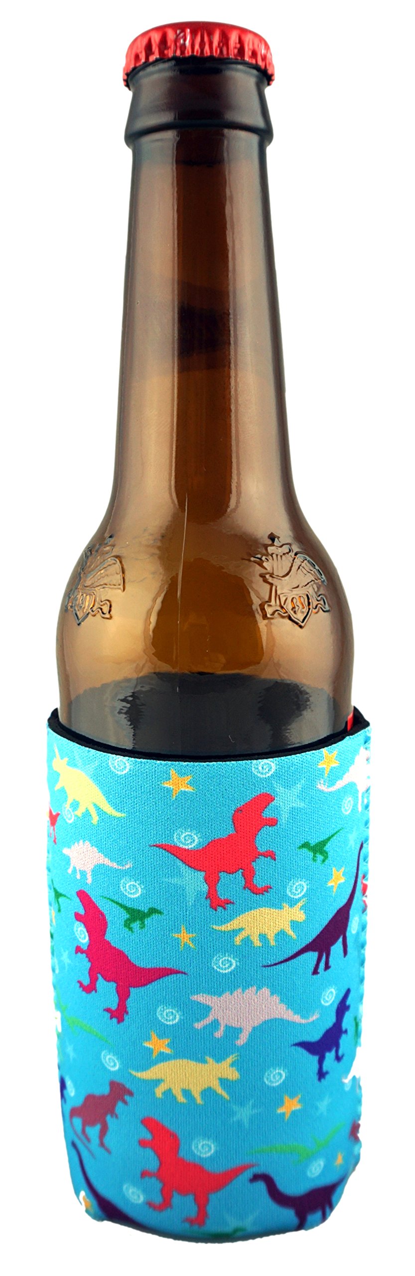 Funny Dinosaur Can Cooler - Insulated Drink Holder for Camping & Picnics