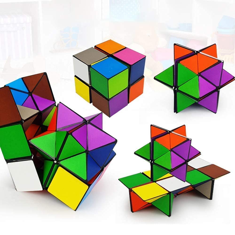 **Magic Cube Set for Kids Ages 8-12 – Star Cube & Infinity Cube Fidget Toys – Brain Development Puzzle Games – Creative Birthday Gifts for Boys & Girls – Perfect for Stress Relief, Focus & Classroom Play**