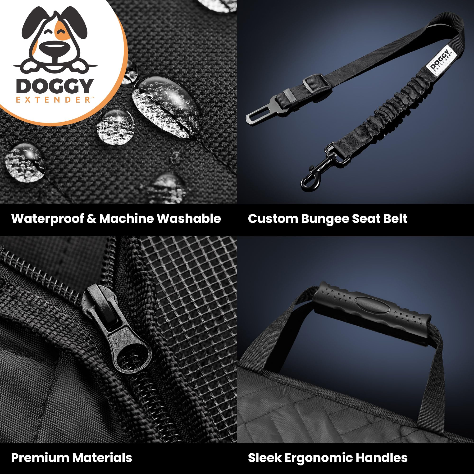 **Heavy-Duty Truck Dog Seat Cover for Back Seat - 400lbs Capacity, Waterproof & Scratch-Resistant Pet Car Seat Protector - Upgraded 2025 Honeycomb Hard Bottom for Safety - Perfect for Road Trips, Daily Commutes & Outdoor Adventures**