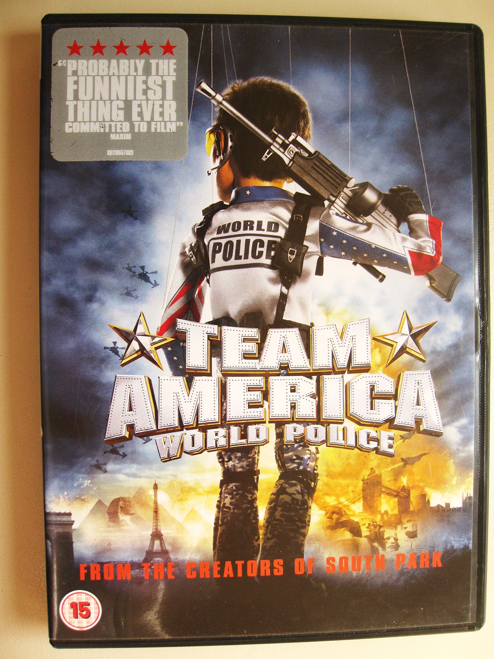 Team America: World Police DVD - Action Comedy Movie by Trey Parker & Matt Stone | Perfect for Movie Nights & Patriotism-Themed Parties