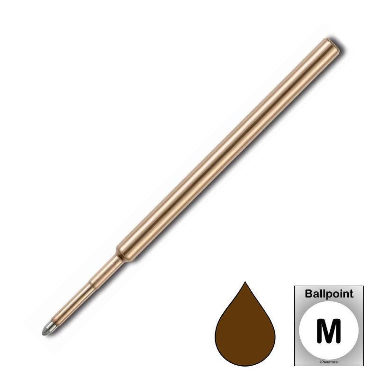 Fisher Space Ballpoint Pen Refill - Medium Point (Brown) - Smooth Writing Refill for Space Pens, Office, Travel & Outdoor Use