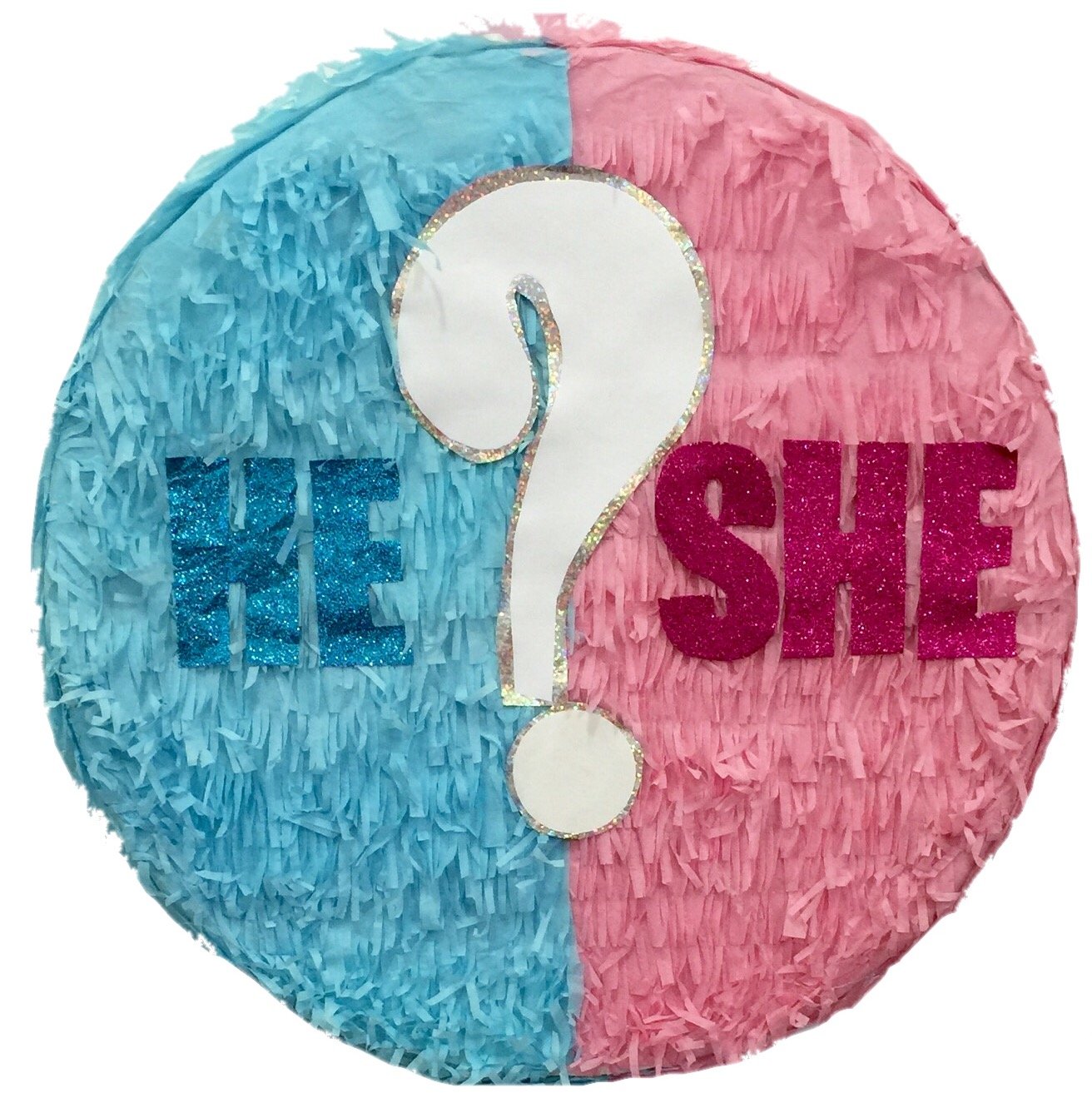 Gender Reveal Pinata - Pink & Blue Whack Pinata for Baby Shower & Gender Reveal Party - Perfect for Valentine's Day & Special Celebrations
