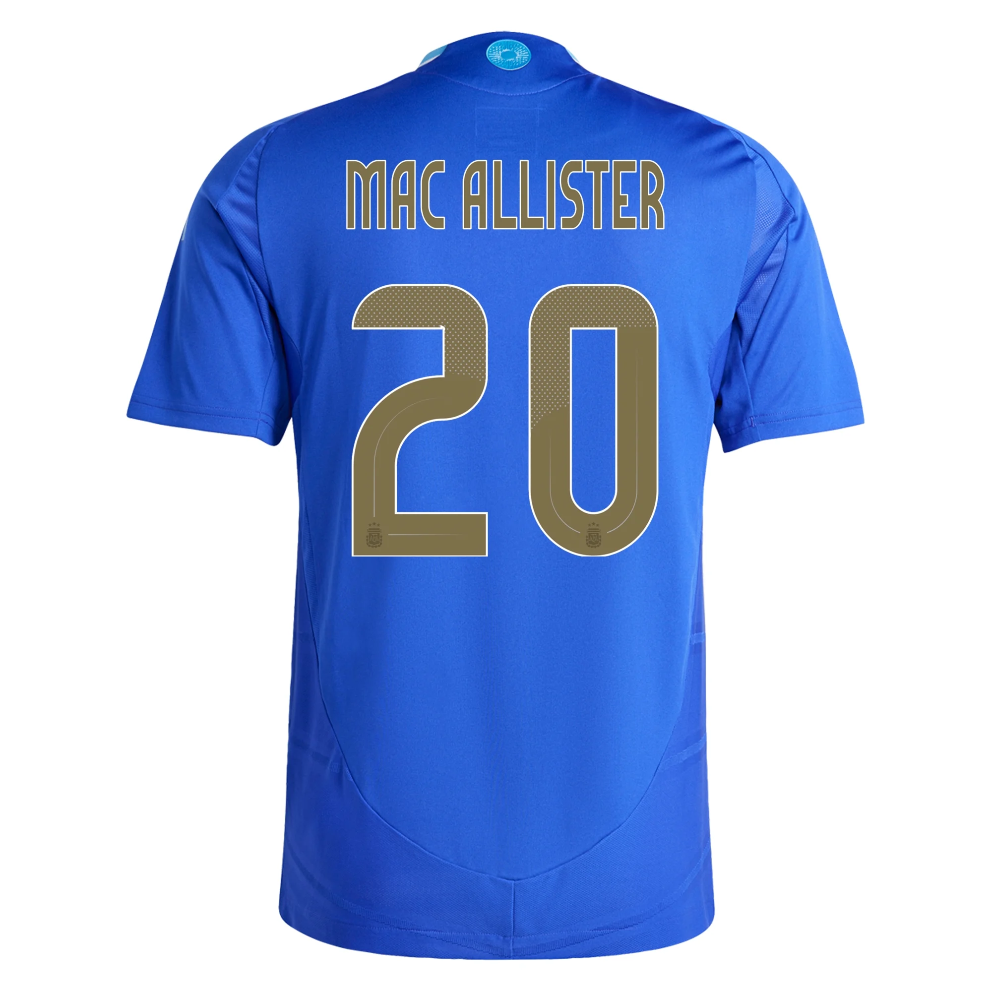 Adidas Argentina Authentic Alexis Mac Allister Away Jersey 24/25 - Lucid Blue/Blue Burst - Official Soccer Jersey for Fans & Players - Perfect for Matchdays, Training & Collecting