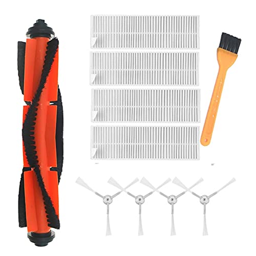 Xiaomi Mijia G1 Robot Vacuum Cleaner Replacement Parts - Main Roller, Side Brush, HEPA Air Filter & Mop Cloth - Compatible Accessories for Mi Robot Vacuum (As Shown) - Perfect for Home Cleaning & Pet Hair Removal