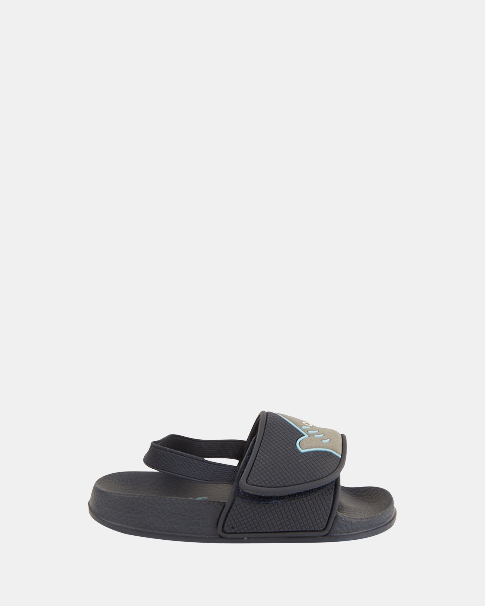Kannon Fins Slide Navy/Grey - Comfortable Water Shoes for Men & Women - Perfect for Swimming, Beach, Surfing, and Pool Activities