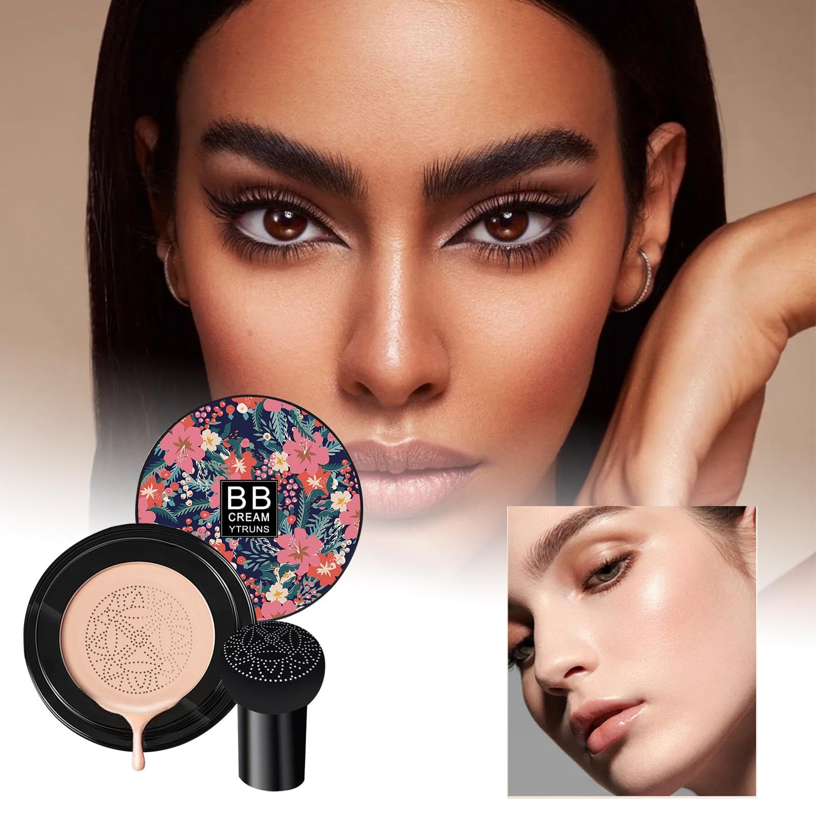 Air Cushion CC Cream - Long Lasting Matte Moisturizing BB Cream Foundation with Concealer | Lightweight Makeup for Flawless Coverage | Perfect for Daily Wear, Office & Special Occasions
