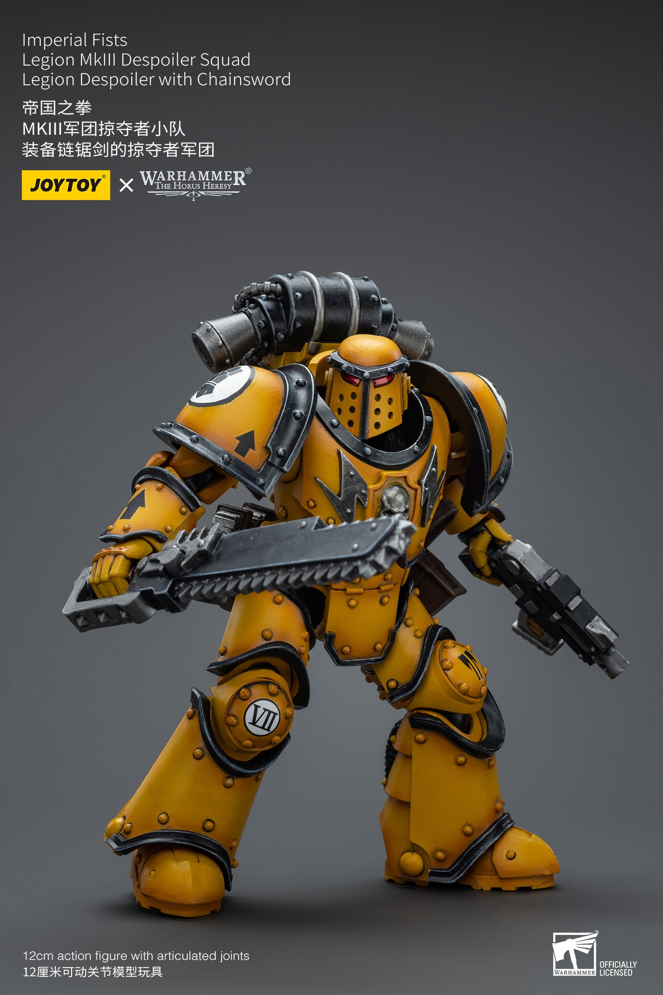 JOYTOY 1/18 Warhammer The Horus Heresy Imperial Fists Legion MkIII Despoiler Squad Action Figure - Collectible Miniature for Tabletop Gaming & Display