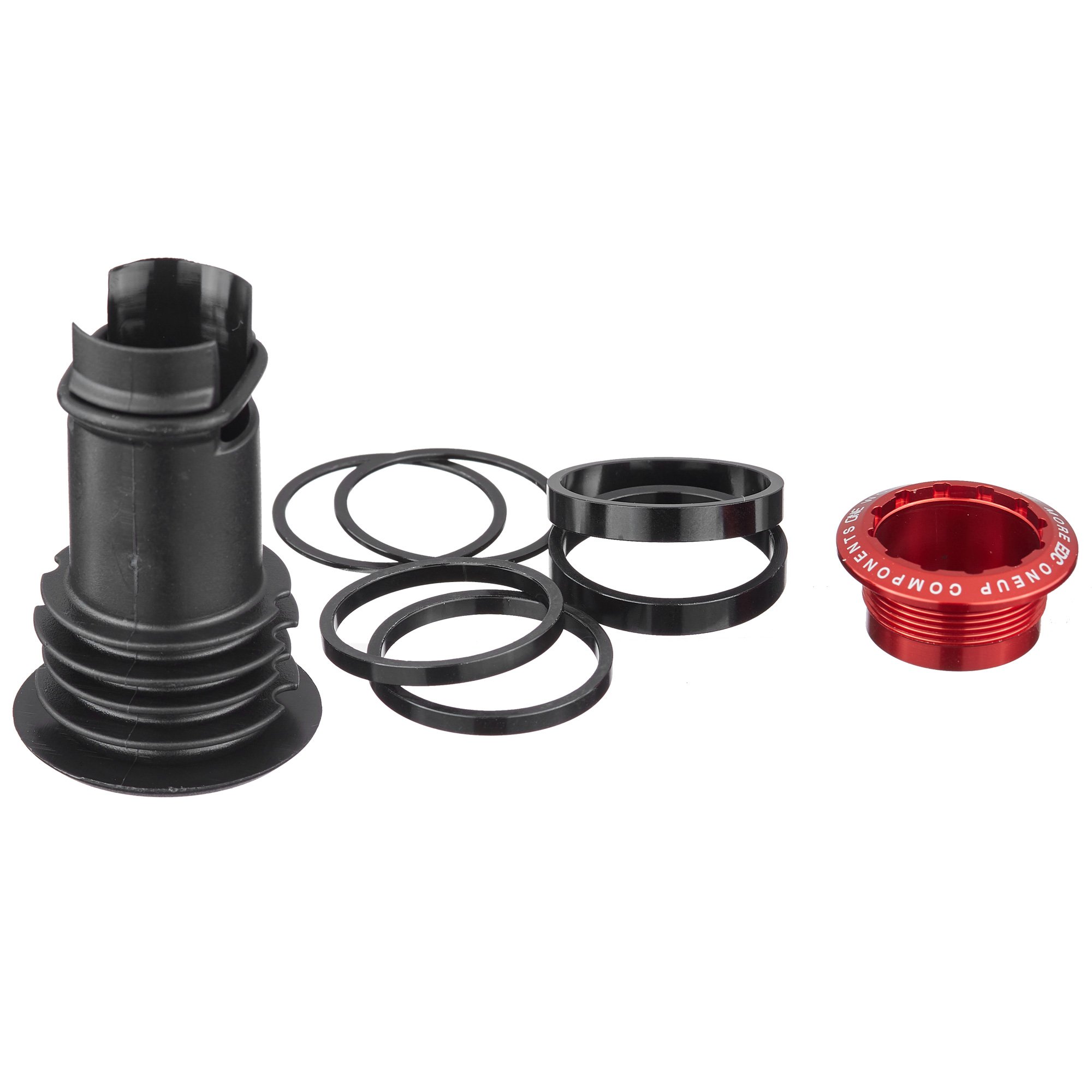 OneUp Components EDC Threaded Top Cap - Red | Mountain Bike Accessory for Tool Storage | Perfect for Trail Rides & Bike Maintenance