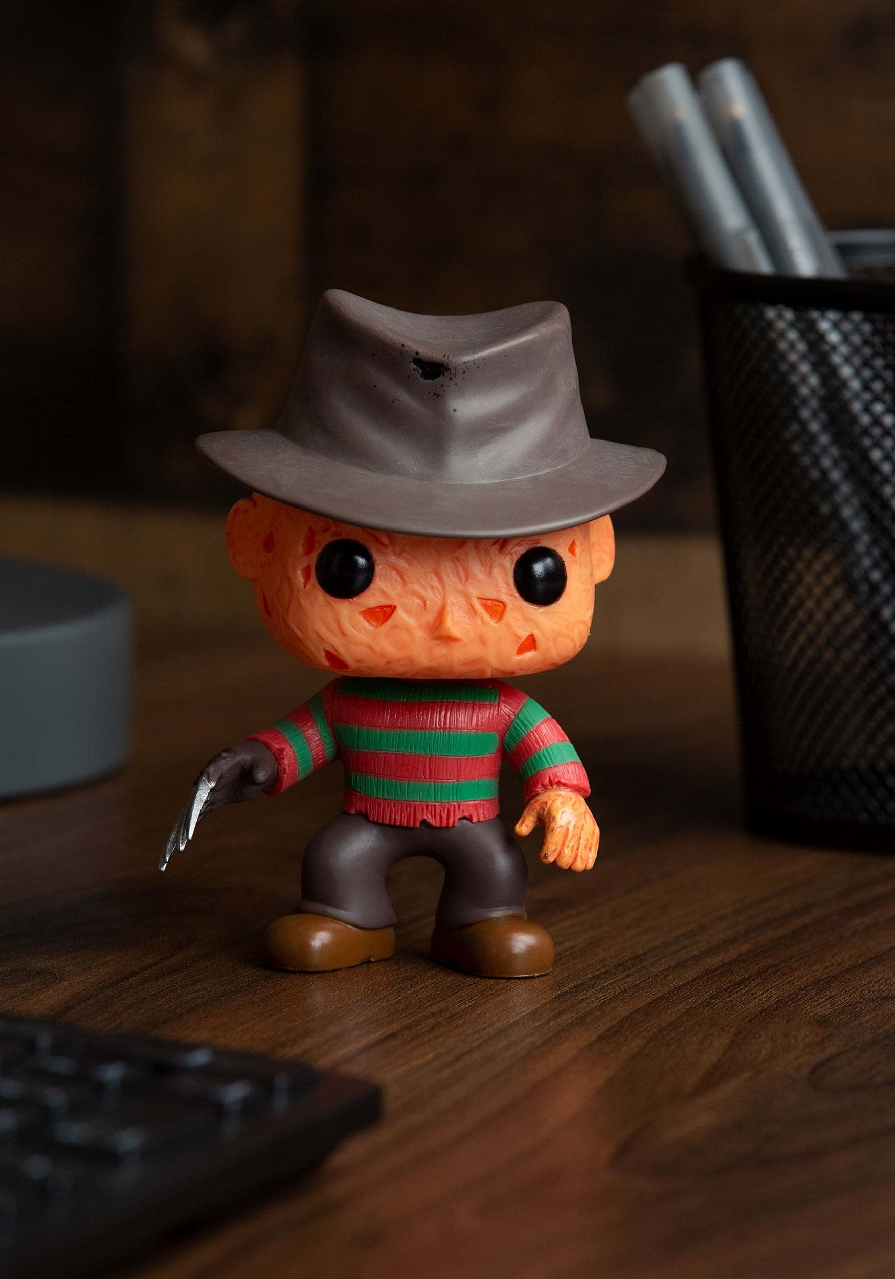 POP Freddy Krueger Vinyl Figure - Nightmare on Elm Street Collectible - Horror Movie Merchandise for Display & Gifting