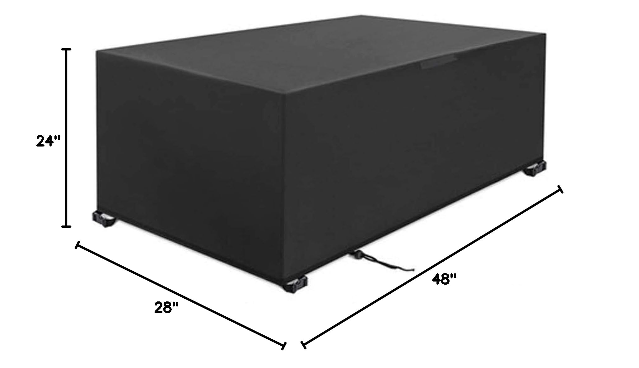 48x24x28 Inch Waterproof Outdoor Furniture Cover Set - Heavy Duty 420D Oxford Patio Table Cover, Tear-Resistant & UV Protection for Garden, Deck, and Poolside Use