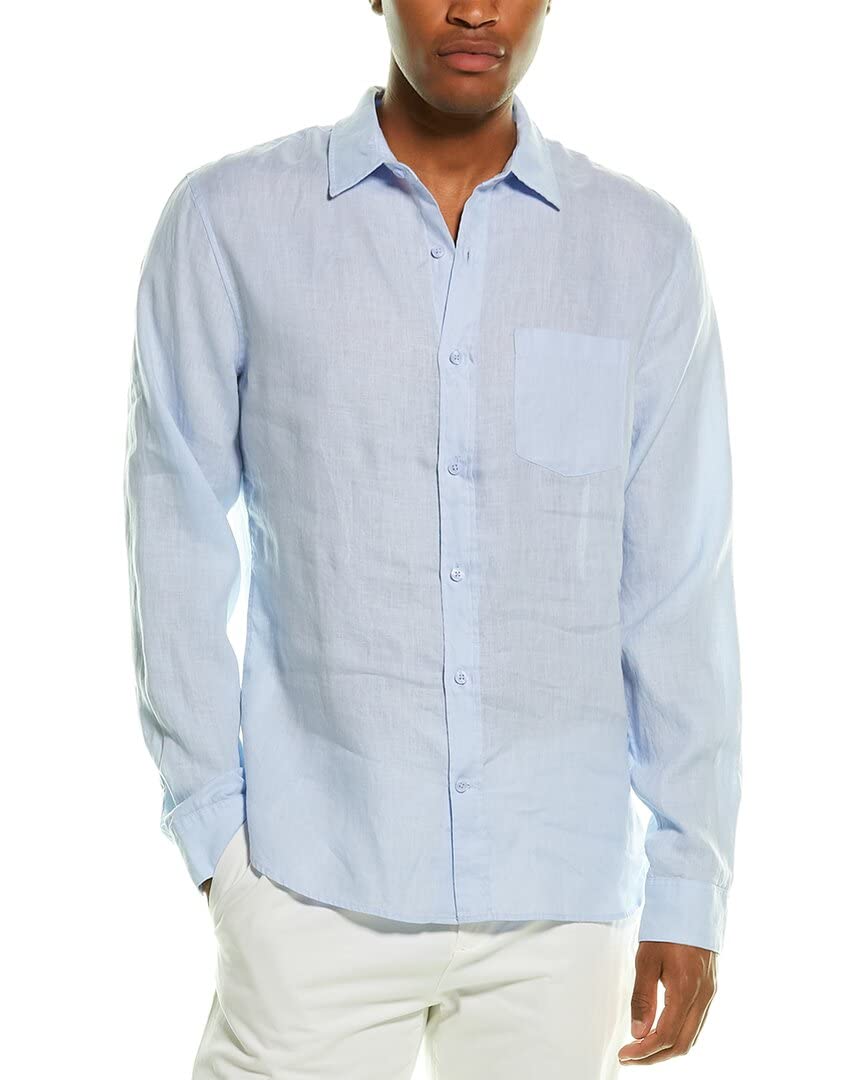 Vince Men's Linen Shirt - Breathable Casual Button Down Shirt for Summer | Lightweight & Comfortable for Outdoor Activities, Travel & Office Wear