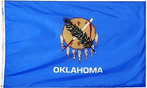 Oklahoma State Flag 6x10 Feet - Heavy Duty Nylon Outdoor American Flag for Garden, Patio, and Events