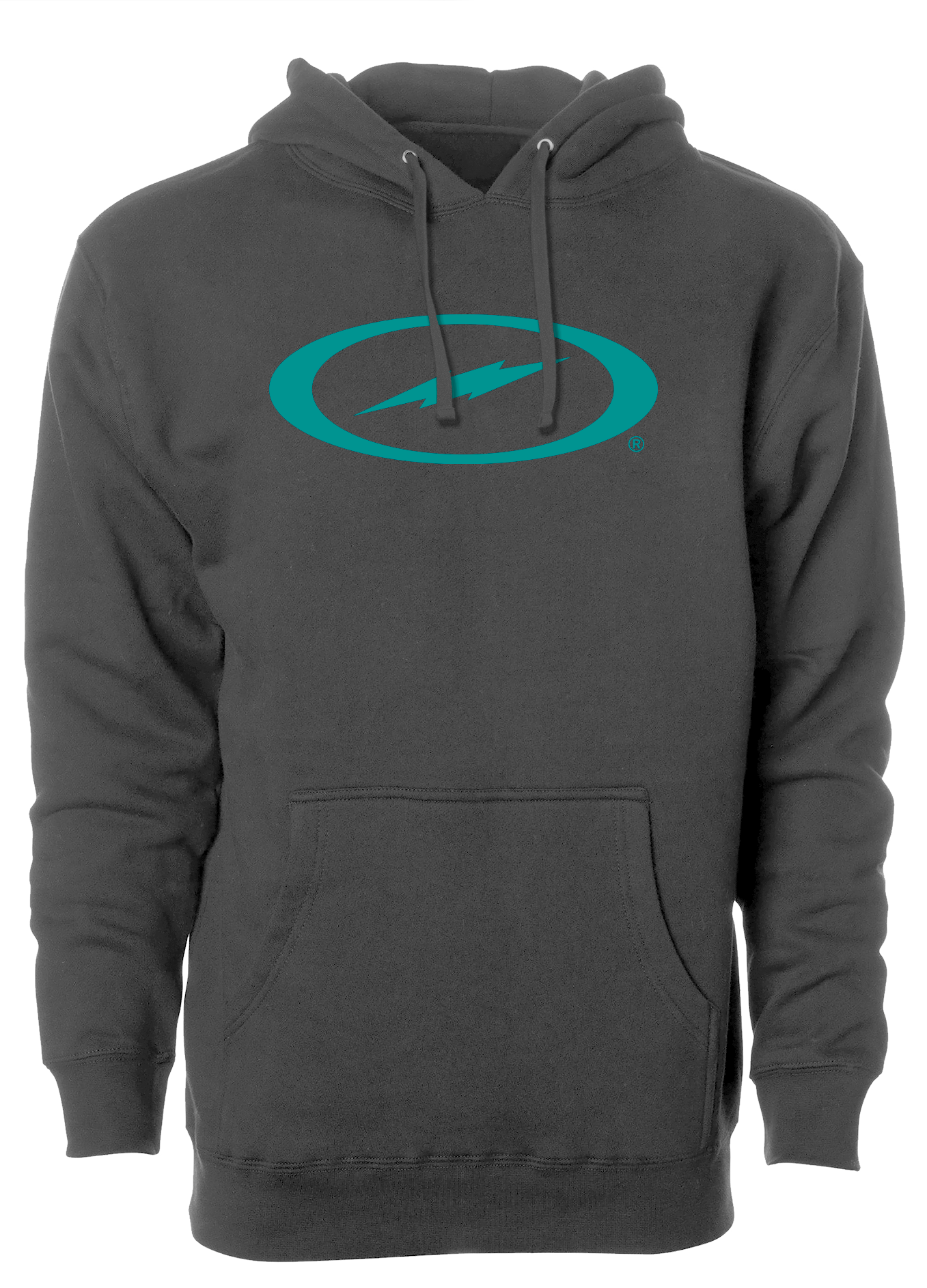 Storm Oval Bolt Logo Hoodie Teal - Trendy Unisex Pullover Hooded Sweatshirt for Men & Women | Perfect for Casual Wear, Street Style & Outdoor Activities