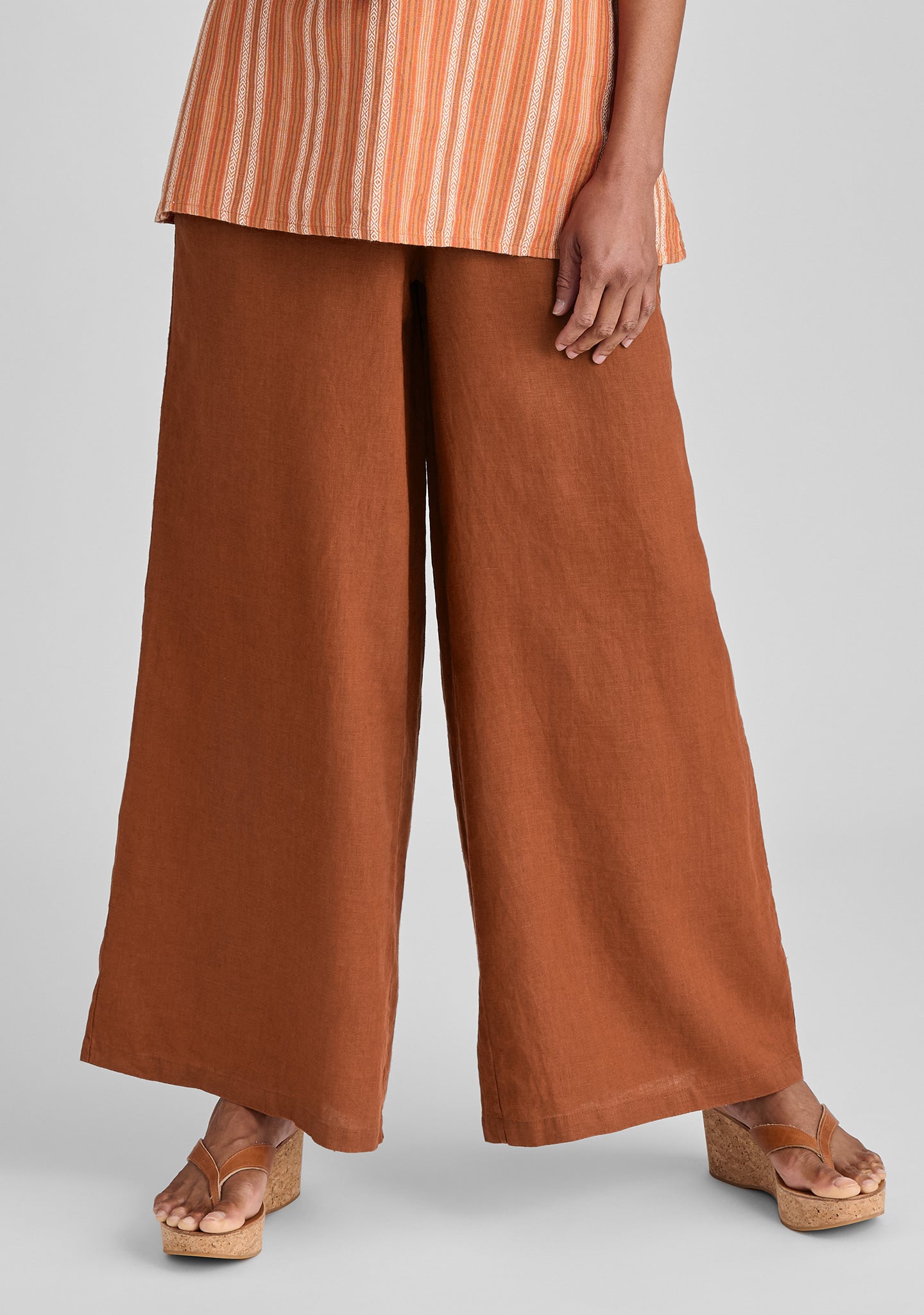 Carefree Pant - Full Length Linen Pants for Women | Comfortable & Breathable Summer Trousers | Perfect for Beach, Yoga, and Casual Wear