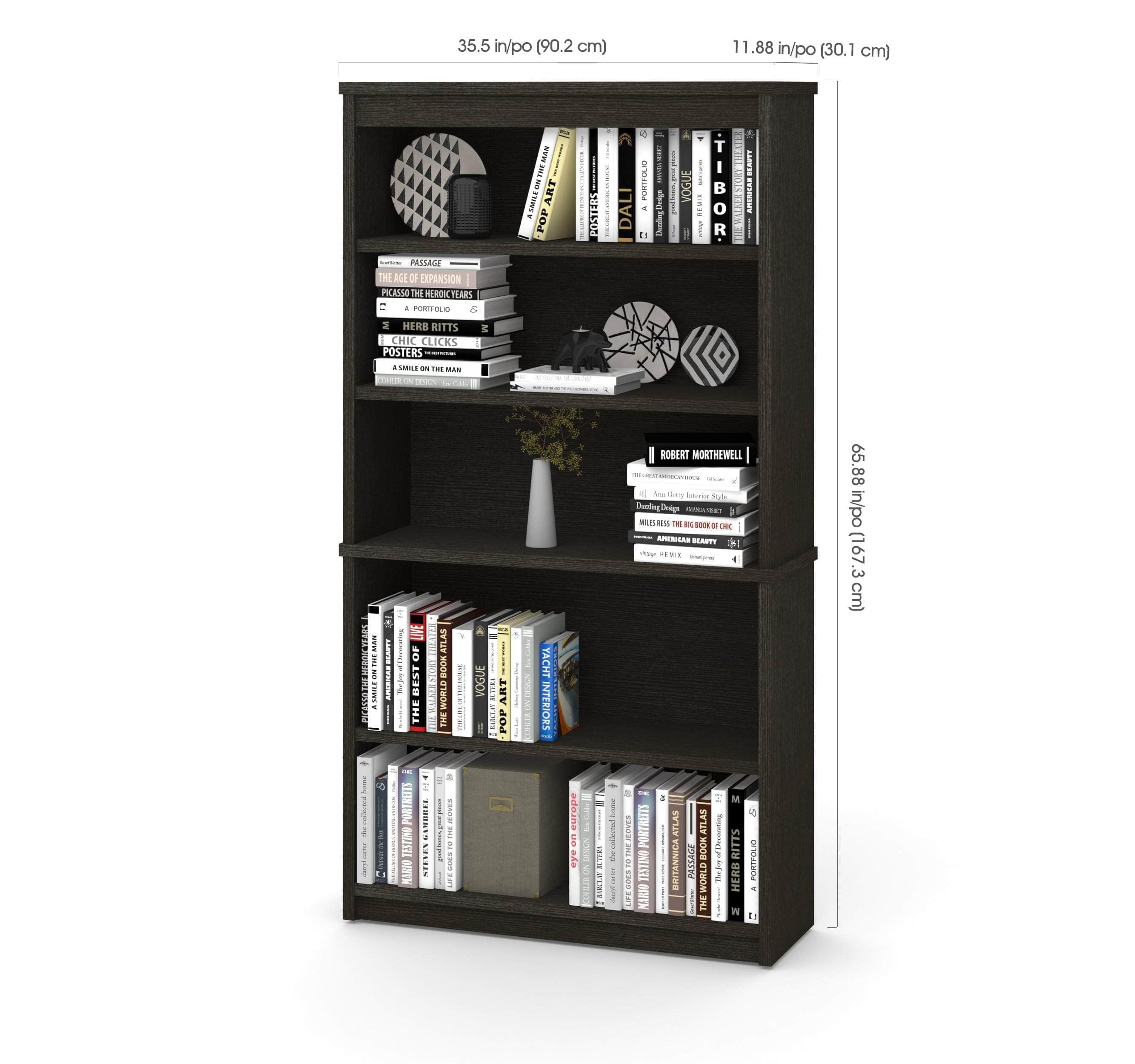 Uptown II Bookcase - 6 Stylish Colors for Home & Office Storage | Modern Bookshelf for Living Room, Bedroom & Study